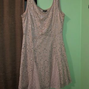 champagne pink skater dress